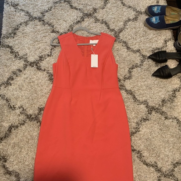 Designer Coral Dress - Picture 5 of 7